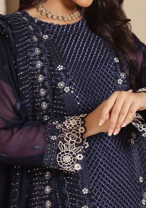 Bin Hameed Ziva Luxury Embroidered Chiffon Dress - db27643