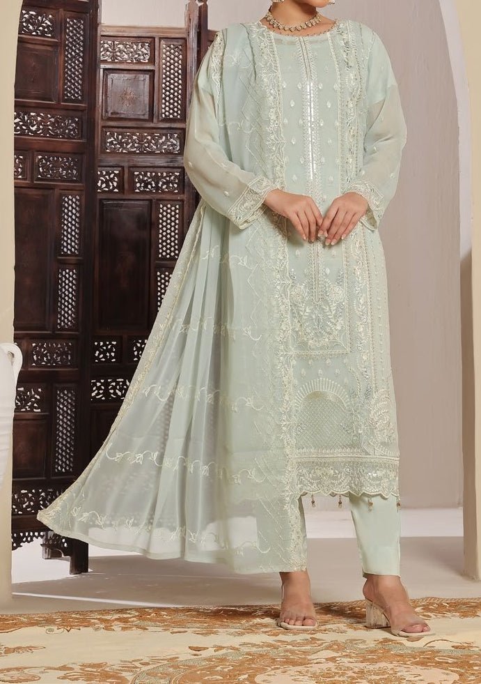 Bin Hameed Ziva Luxury Embroidered Chiffon Dress - db27648