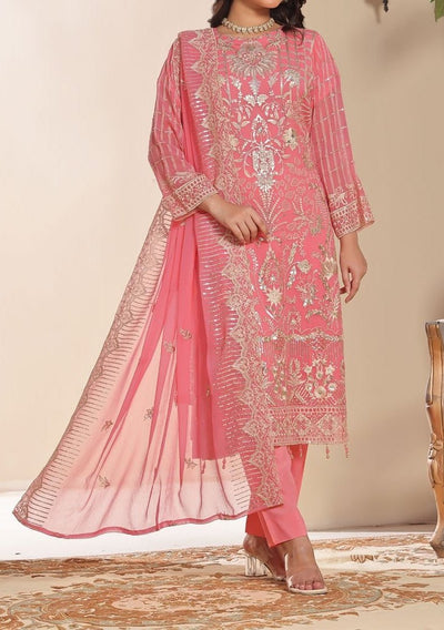 Bin Hameed Ziva Luxury Embroidered Chiffon Dress - db27644