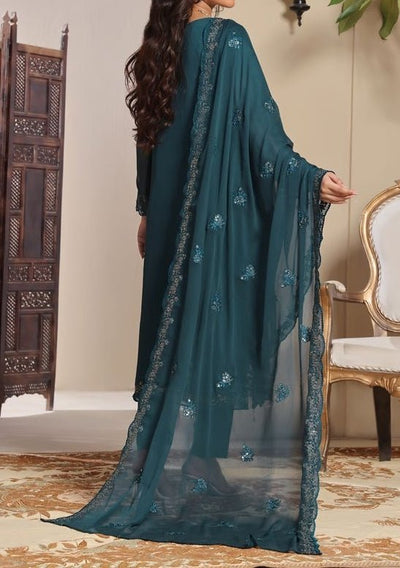Bin Hameed Ziva Luxury Embroidered Chiffon Dress - db27647