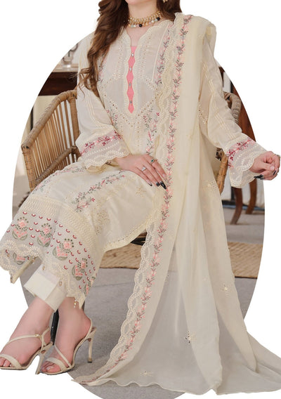 Bin Hameed Zoha Heavy Embroidered Lawn Dress - db26319