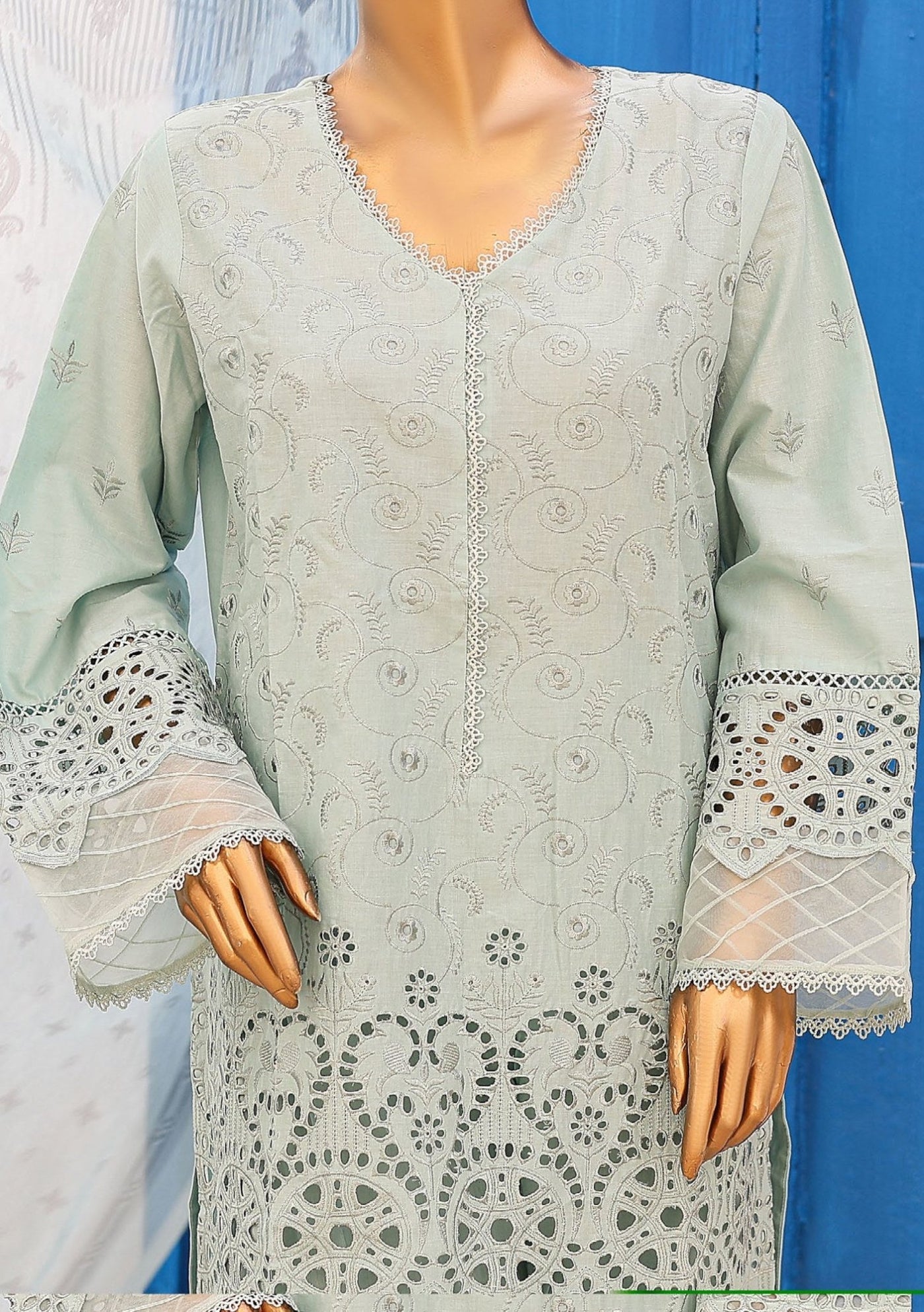 Bin Saeed Ready Made Embroidered Chikankari Dress - db26285