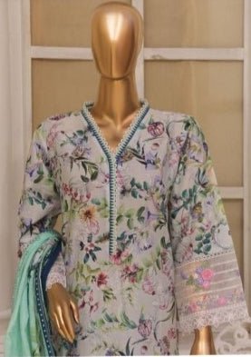 Bin Saeed Ready Made Embroidered Chikankari Dress - db29385