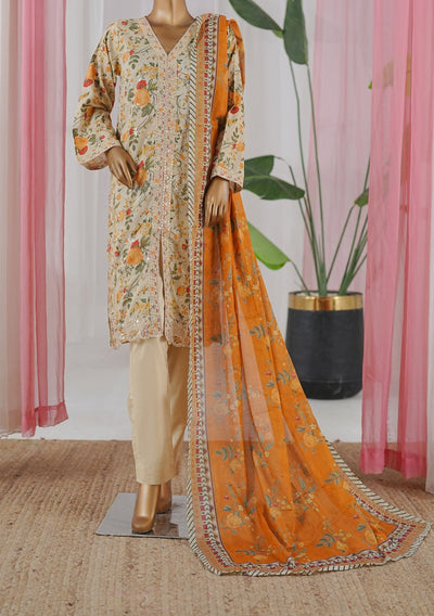 Bin Saeed Ready Made Embroidered Chikankari Dress - db29492