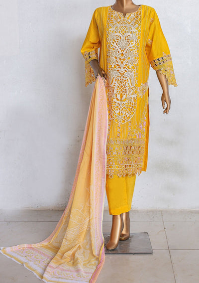 Bin Saeed Ready Made Embroidered Cotton Dress - db27377