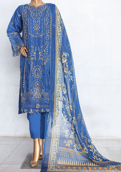 Bin Saeed Ready Made Embroidered Cotton Dress - db27378