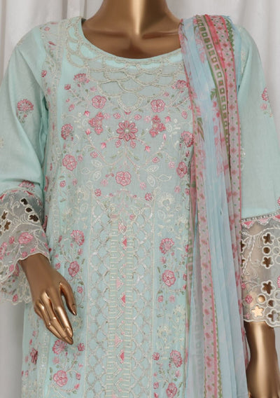 Bin Saeed Ready Made Embroidered Cotton Dress - db28751