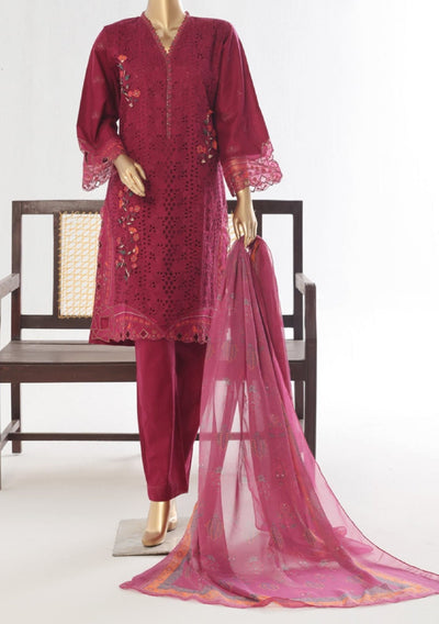 Bin Saeed Ready Made Embroidered Cotton Dress - db28753