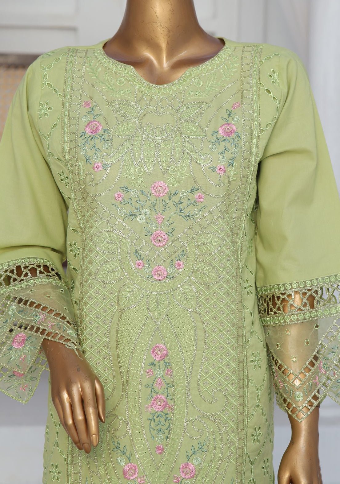 Bin Saeed Ready Made Embroidered Cotton Dress - db27839