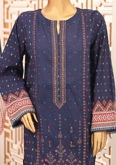 Bin Saeed Ready Made Embroidered Cotton Dress - db26759