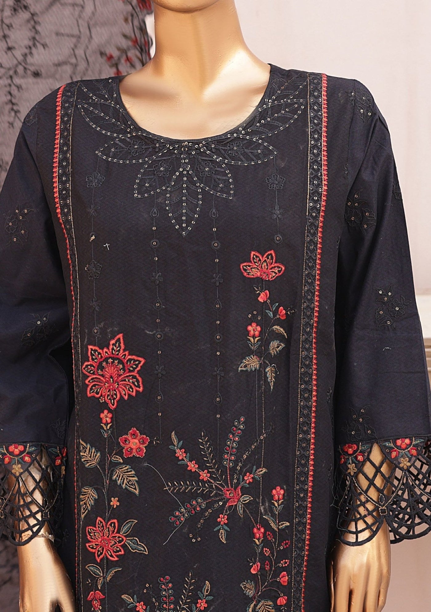 Bin Saeed Ready Made Embroidered Lawn Dress - db26216