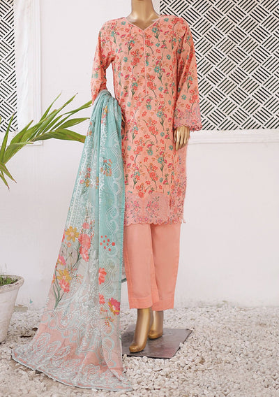 Bin Saeed Ready Made Embroidered Lawn Dress - db25896