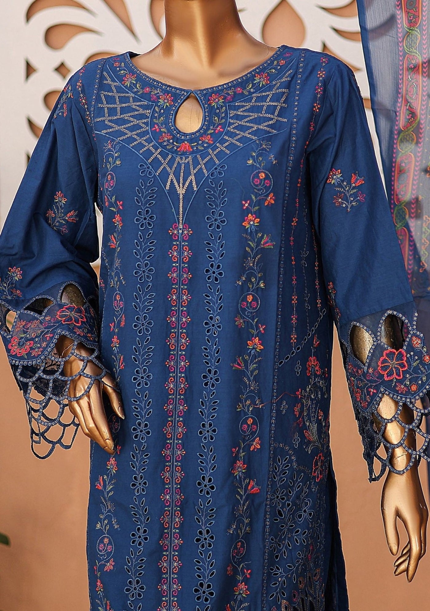 Bin Saeed Ready Made Embroidered Lawn Dress - db26222