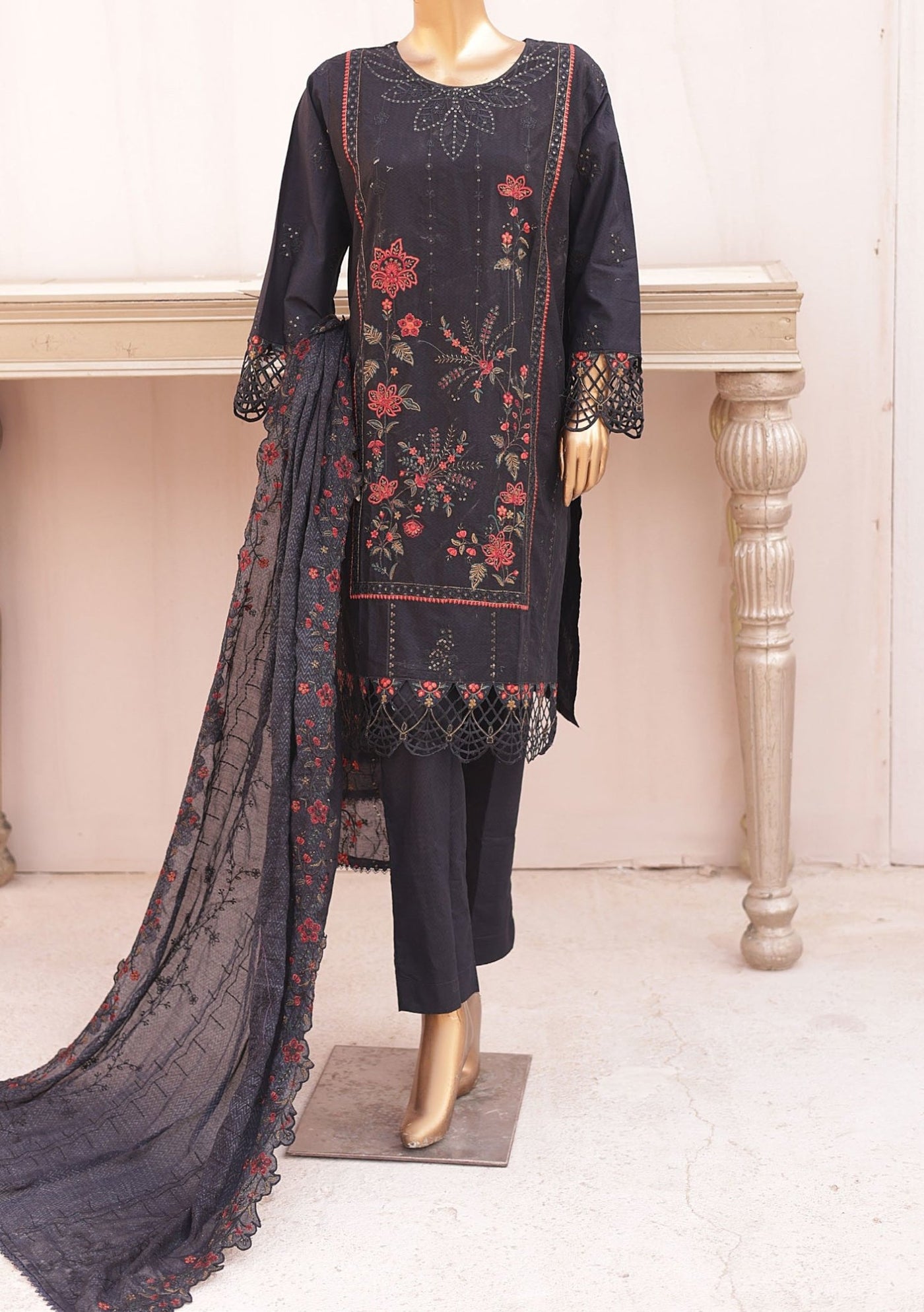 Bin Saeed Ready Made Embroidered Lawn Dress - db26216