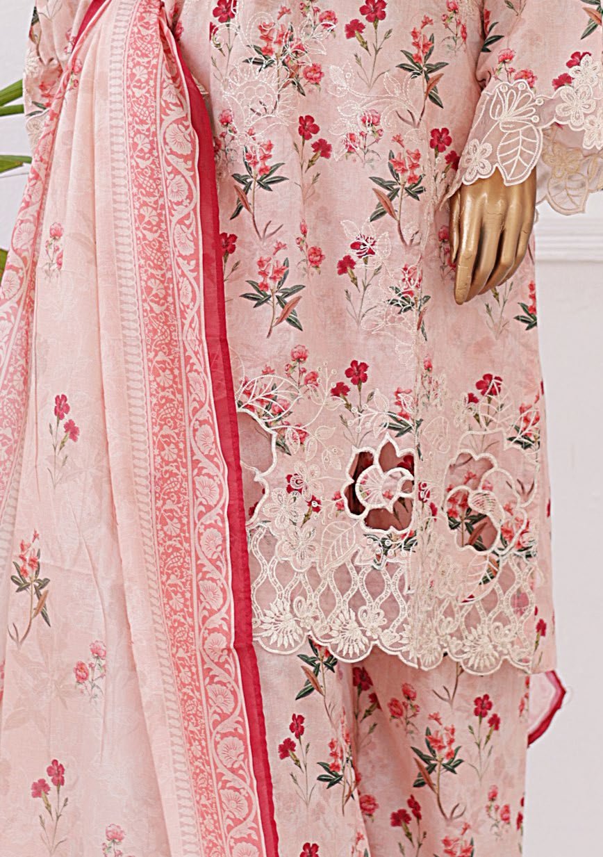 Bin Saeed Ready Made Embroidered Lawn Dress - db25899