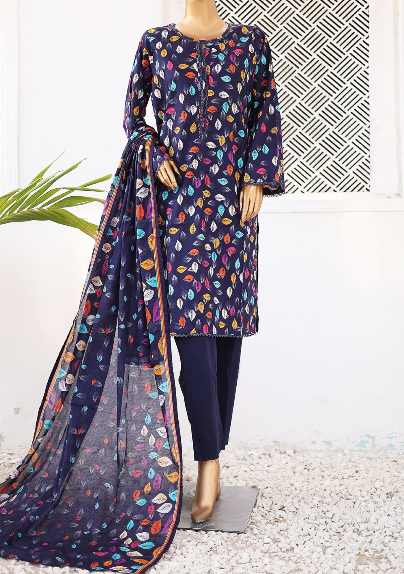 Bin Saeed Ready Made Printed Lawn Dress - db26229