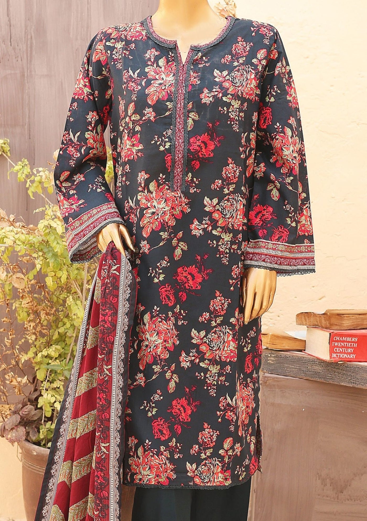 Bin Saeed Ready Made Printed Lawn Dress - db26382