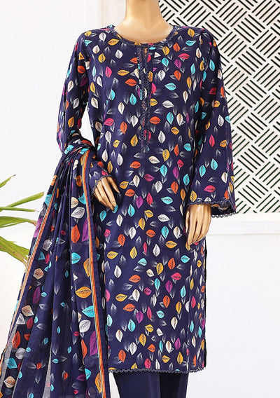 Bin Saeed Ready Made Printed Lawn Dress - db26229