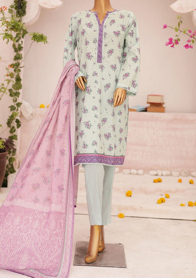 Bin Saeed Ready Made Printed Lawn Dress - db26001