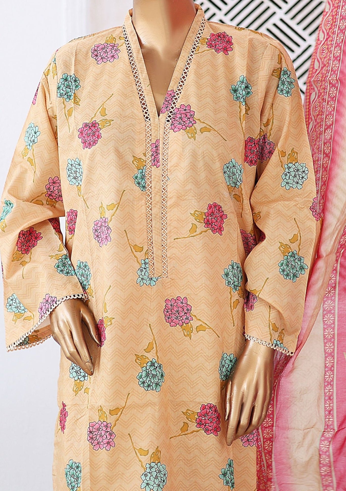 Bin Saeed Ready Made Printed Lawn Dress - db26238