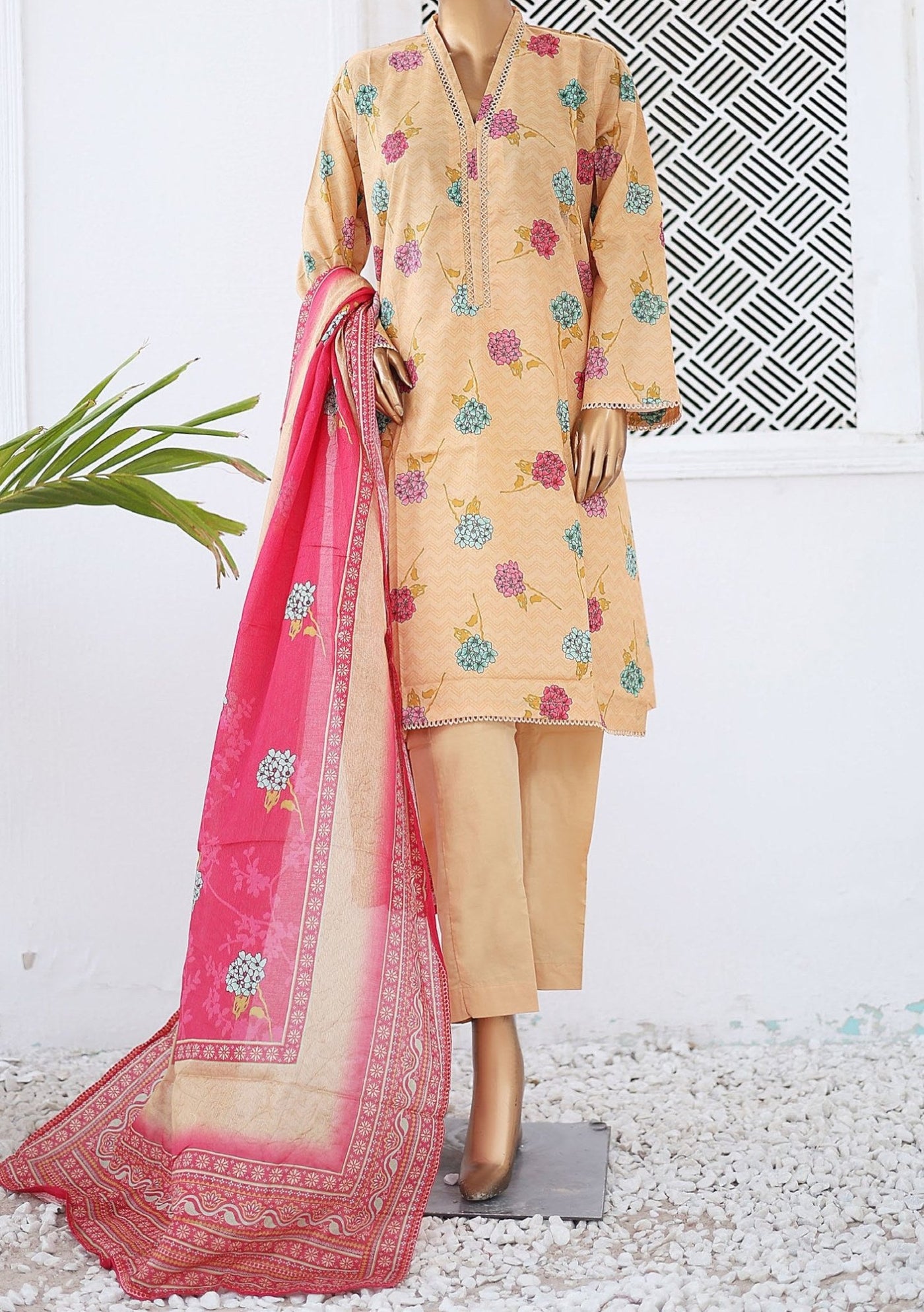 Bin Saeed Ready Made Printed Lawn Dress - db26238