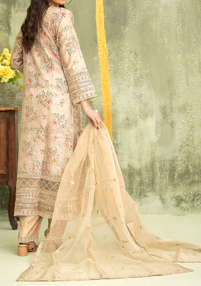 Bint - E - Noor Eshaline Embroidered Organza Dress - db29919