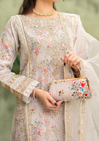 Bint - E - Noor Eshaline Embroidered Organza Dress - db29920