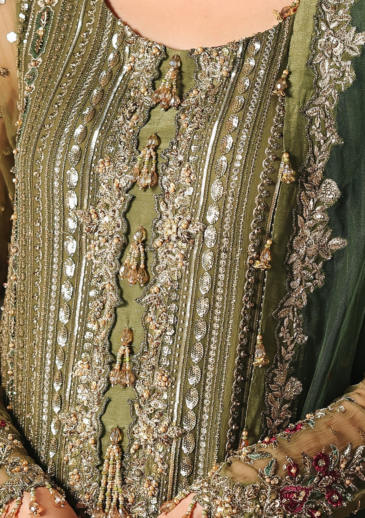 Charizma Embroidered Pakistani Luxury Chiffon Dress - db30352