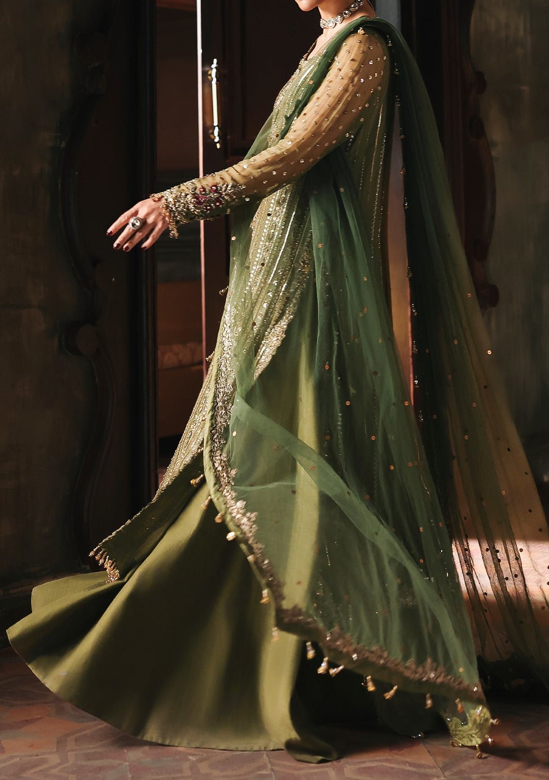 Charizma Embroidered Pakistani Luxury Chiffon Dress - db30352
