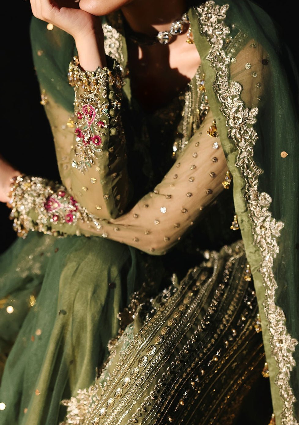 Charizma Embroidered Pakistani Luxury Chiffon Dress - db30352