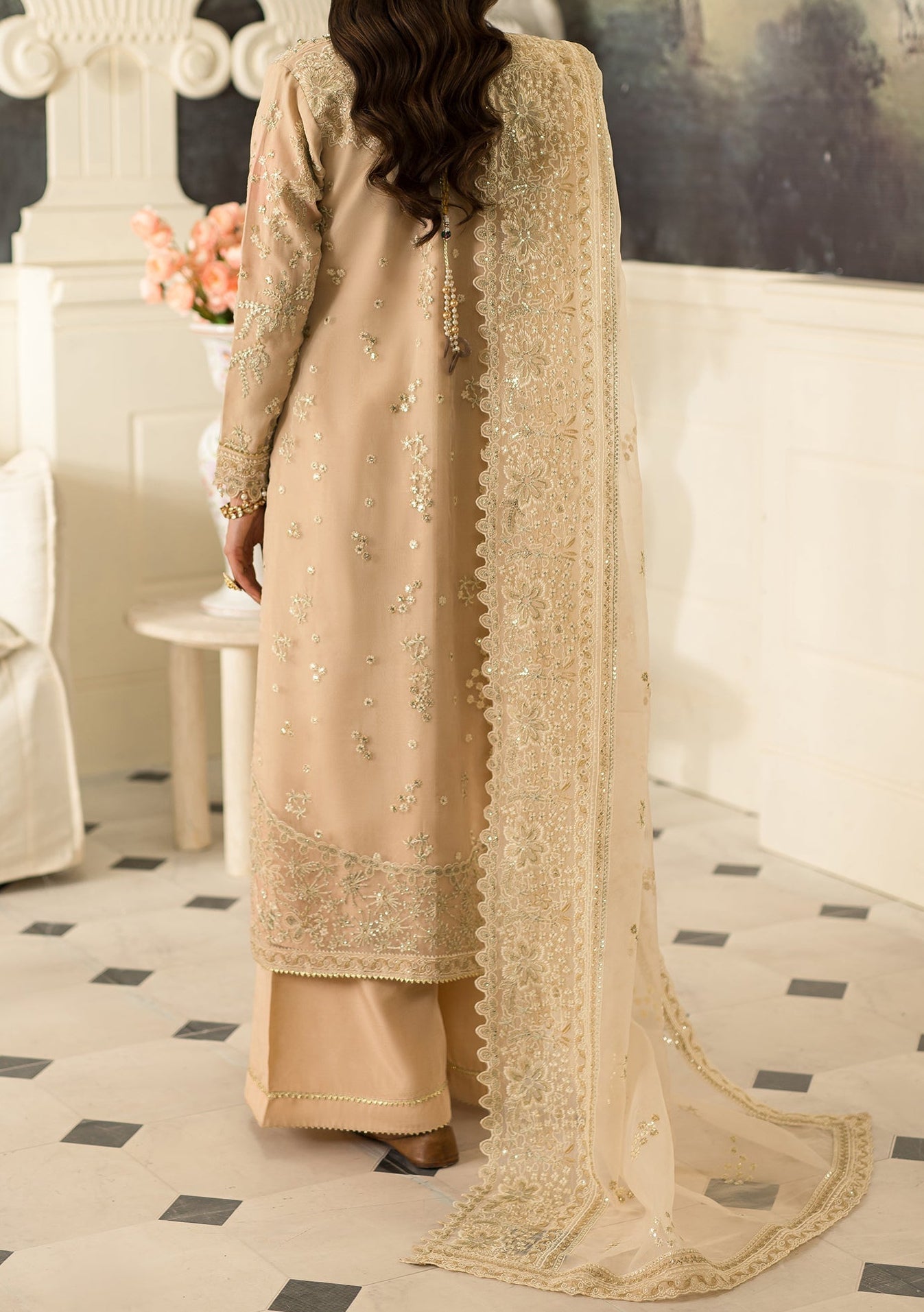 Emaan Adeel Aruna Pakistani Luxury Organza Dress - db26603