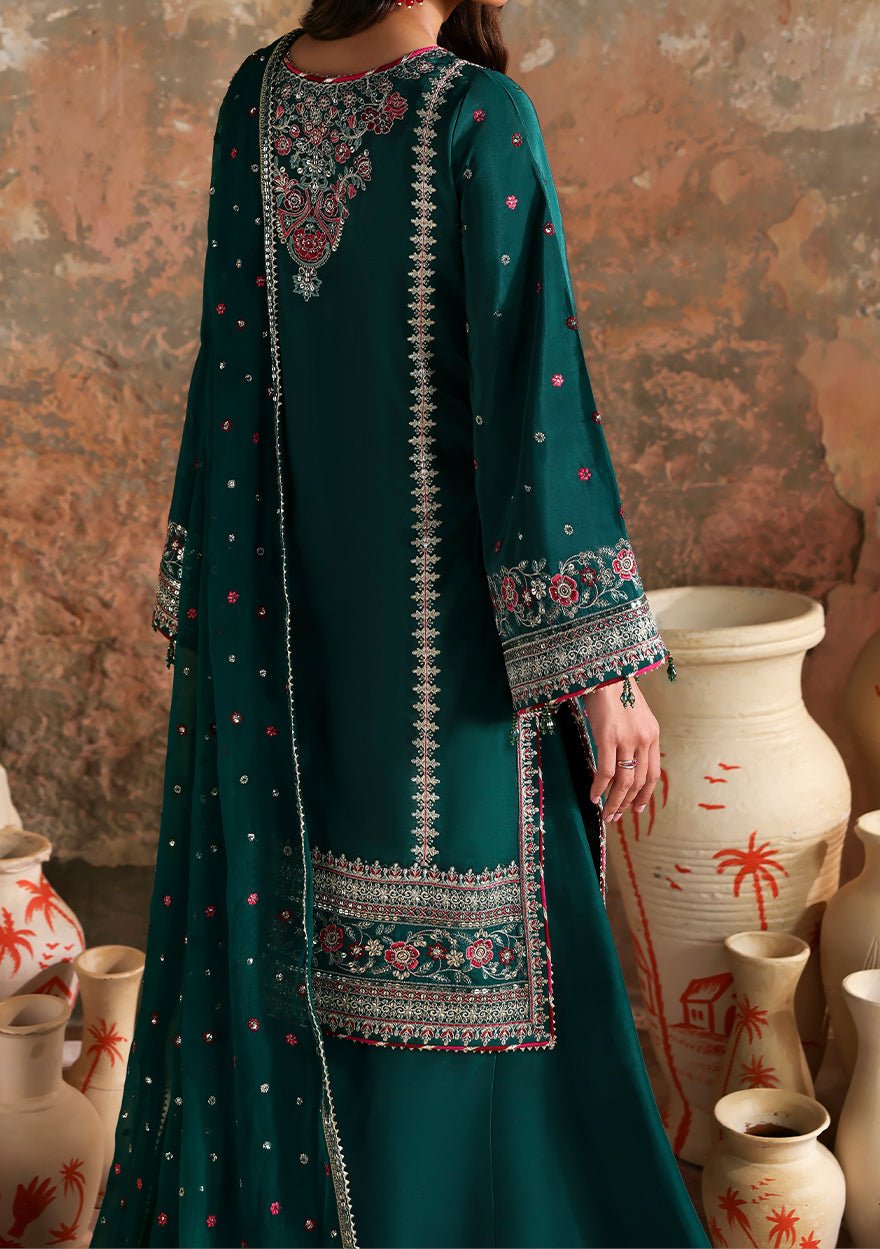 Emaan Adeel Pakistani Luxury Silk Dress - db30354
