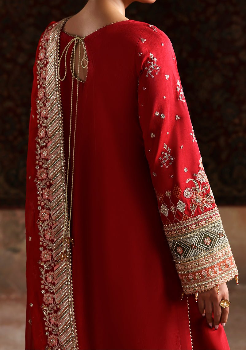 Emaan Adeel Pakistani Luxury Silk Dress - db30353
