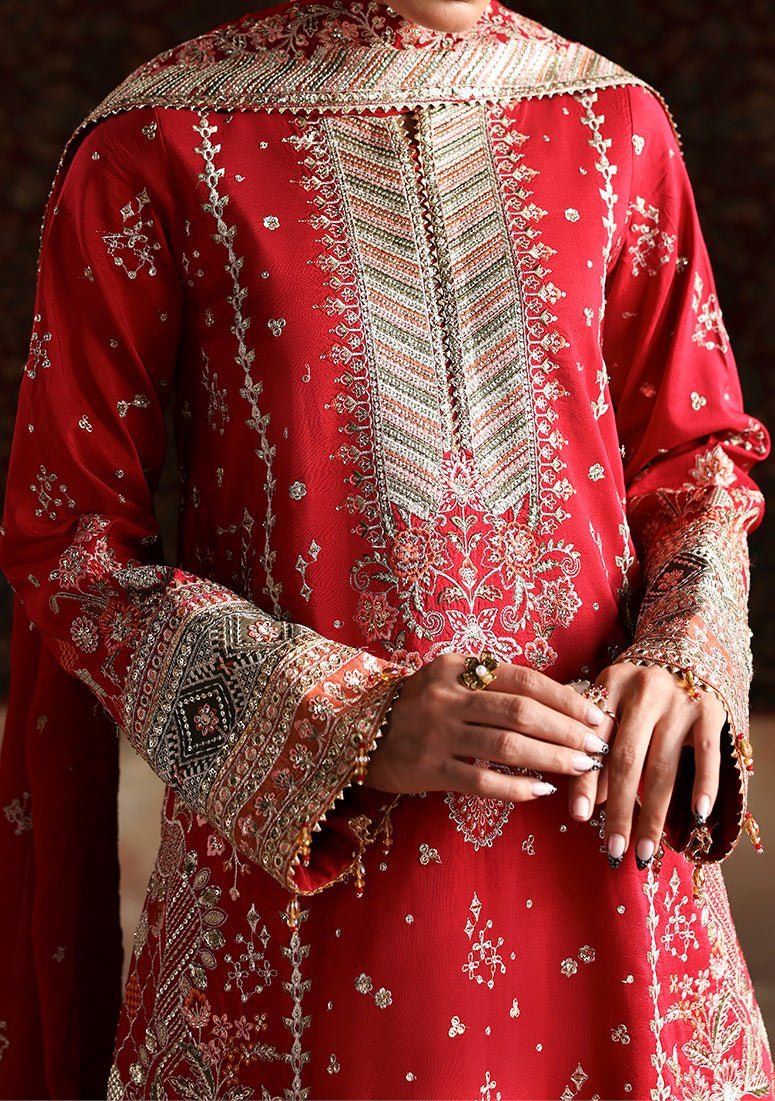 Emaan Adeel Pakistani Luxury Silk Dress - db30353