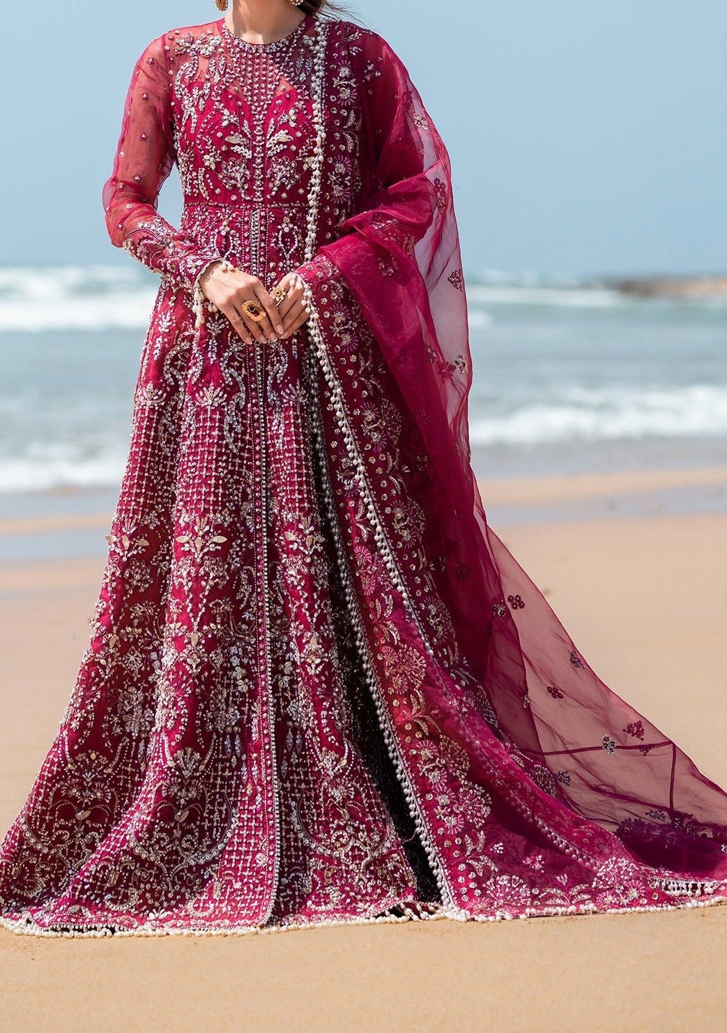 Emaan Adeel Reveuse Wedding Formal Anarkali - db27516