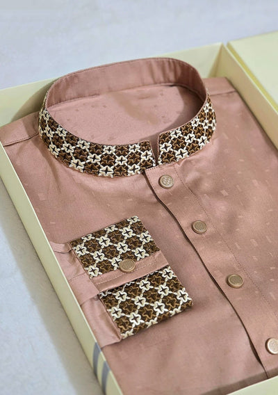 Embroidered Mixed Cotton Punjabi - db28547