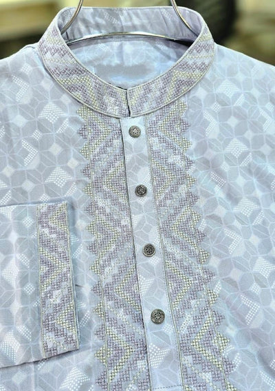 Embroidered Mixed Cotton Punjabi - db28541