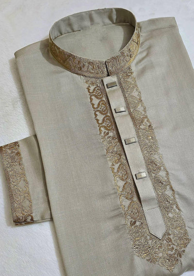Embroidered Mixed Cotton Punjabi - db26270