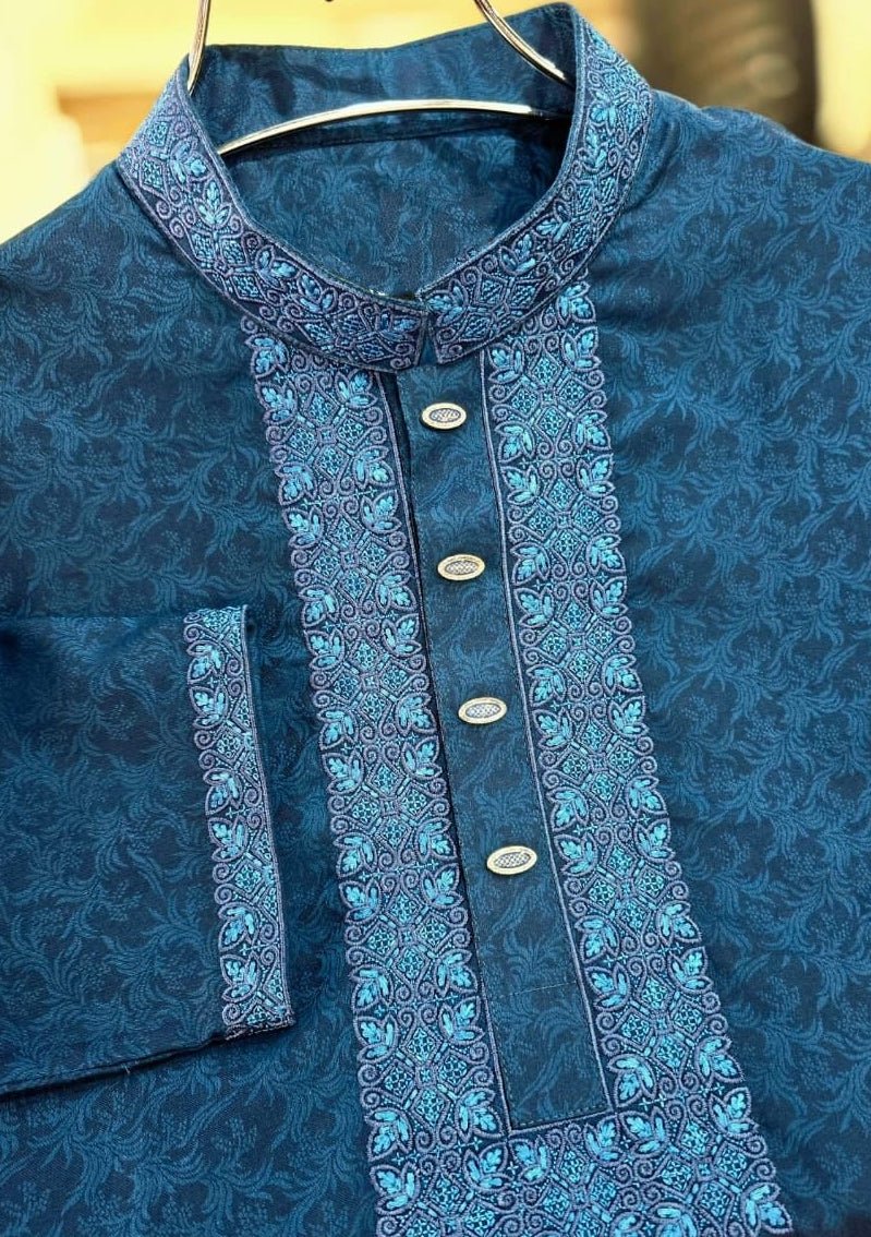 Embroidered Mixed Cotton Punjabi - db28538