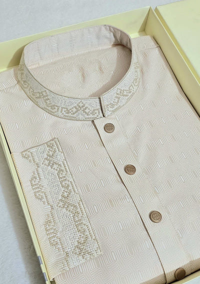 Embroidered Mixed Cotton Punjabi - db28551