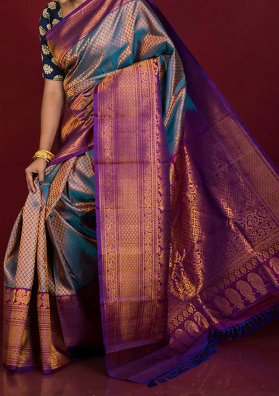 Exclusive Hand Woven Gadwal Pure Silk Saree - db26920