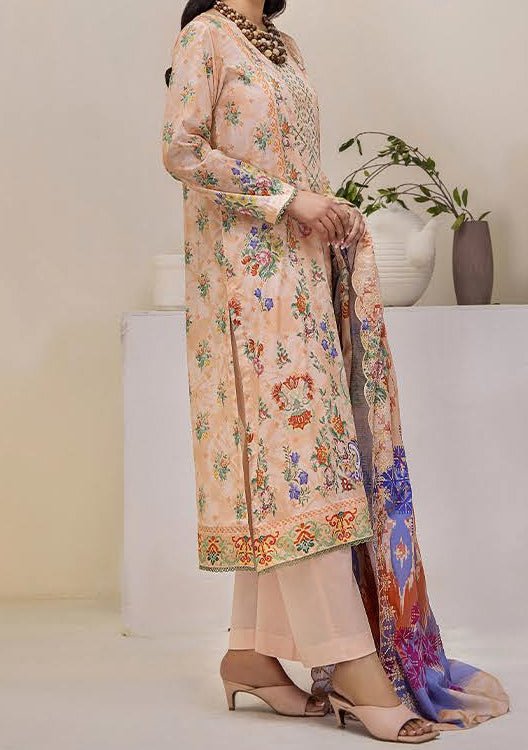 Gulljee Mahajal Ready Made Embroidered Lawn Dress - db26179