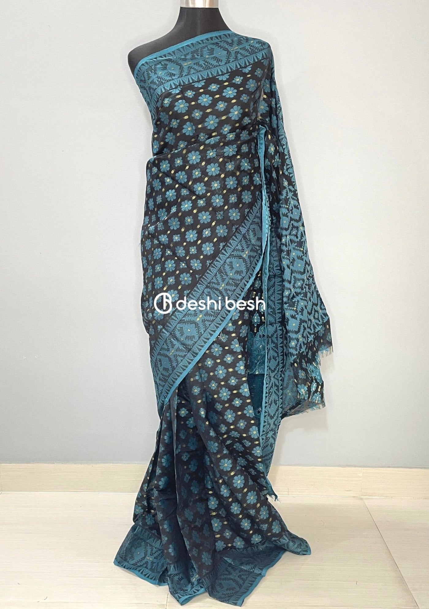 Handloom Jacquard Jamdani Silk Saree - db26034