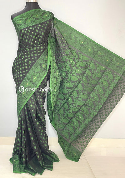 Handloom Jacquard Jamdani Silk Saree - db26032