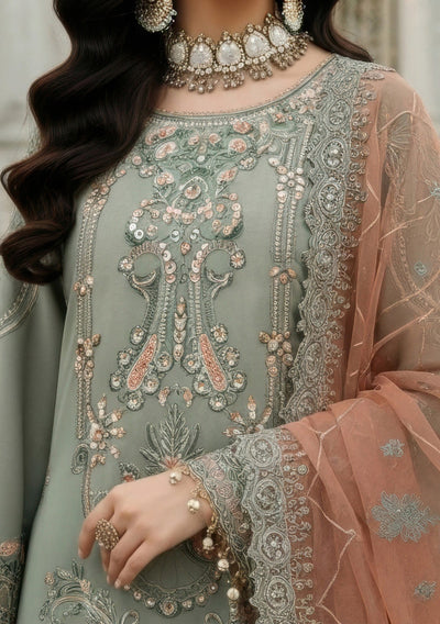 Imrozia Mehr e Mah Pakistani Luxury Chiffon Dress - db30343