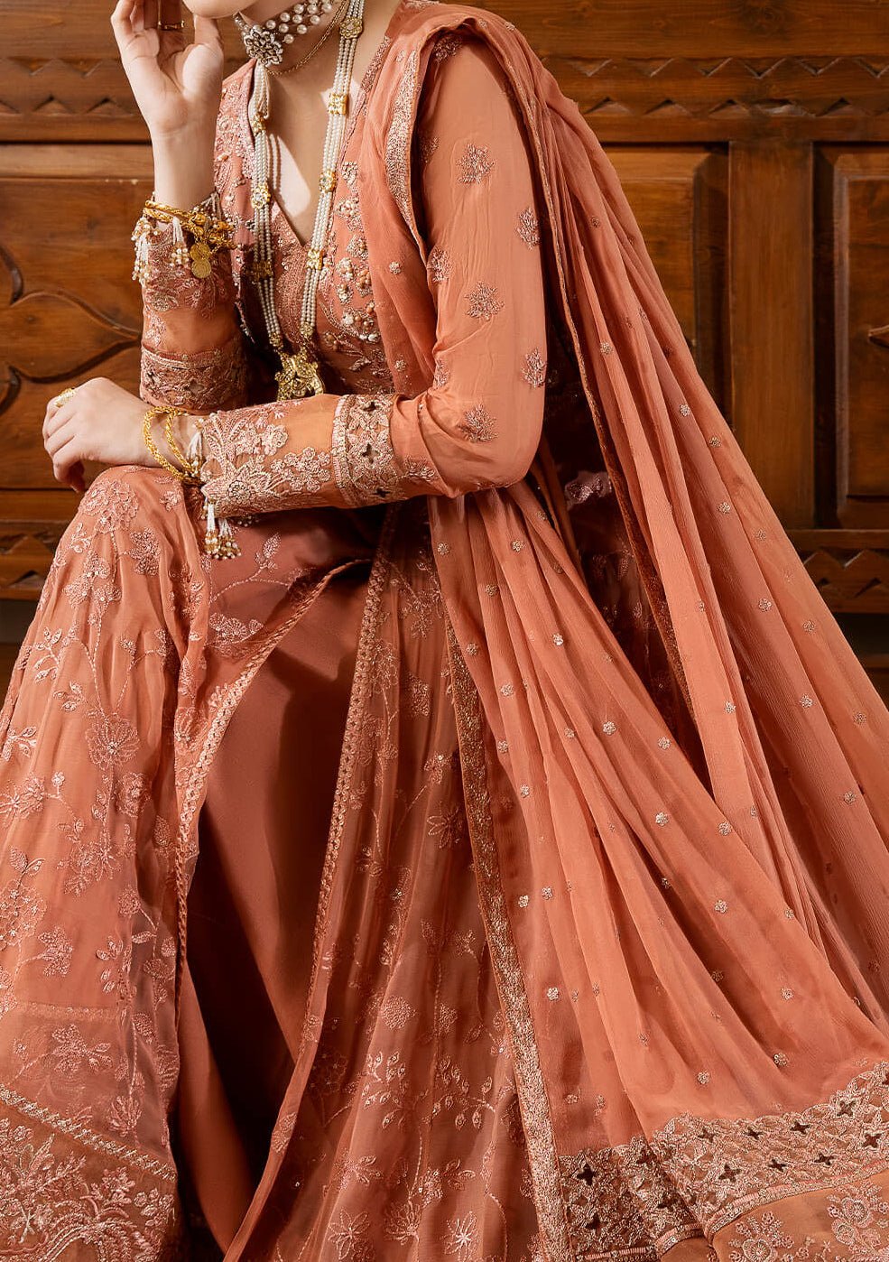 Imrozia Muse Pakistani Luxury Chiffon Anarkali - db26975