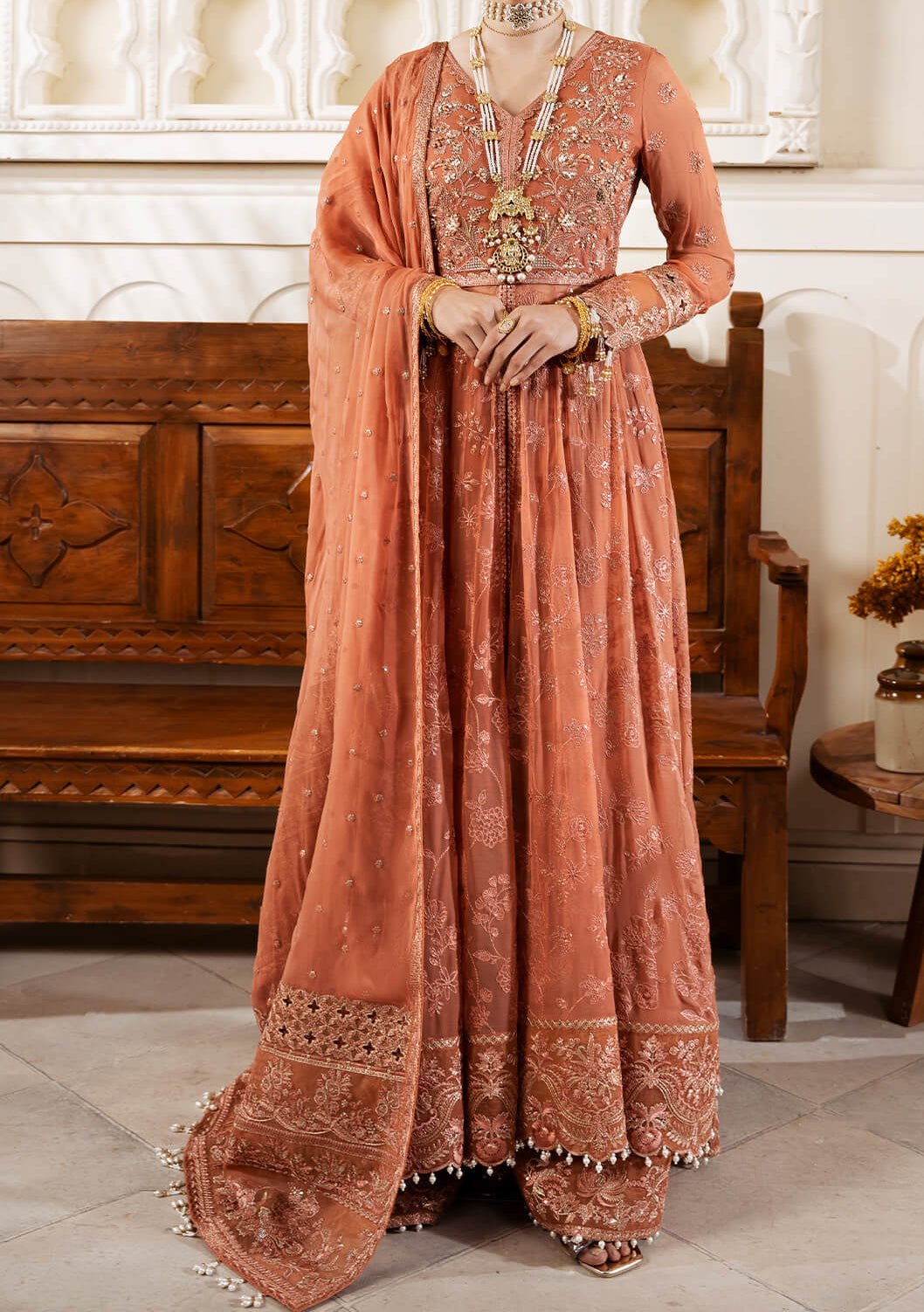 Imrozia Muse Pakistani Luxury Chiffon Anarkali - db26975