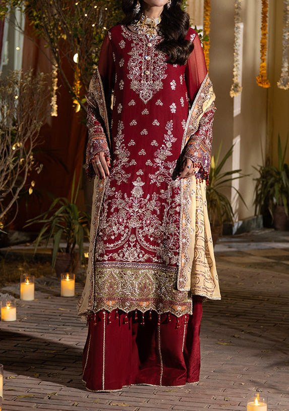 Imrozia Shagun Pakistani Luxury Chiffon Dress - db30250