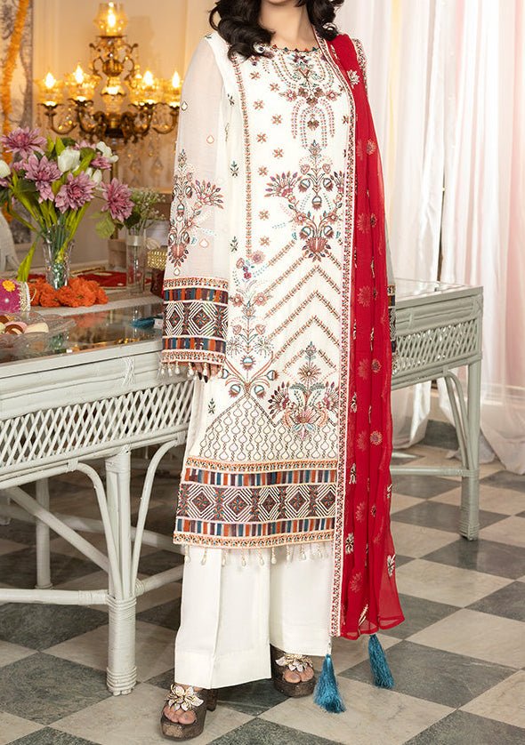 Imrozia Shagun Pakistani Luxury Chiffon Dress - db30248