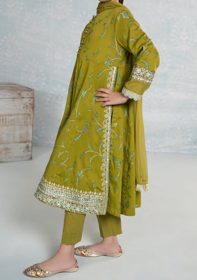 Maria.B Girl's Embroidered Jacquard Salwar Suit - db25944